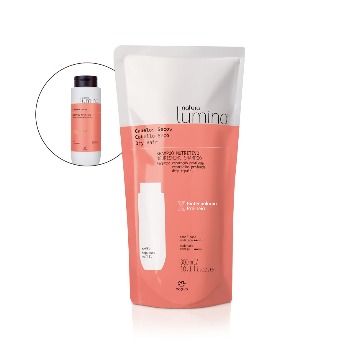 1787453501 39 Refil Shampoo Nutritivo para Cabelos Secos Lumina