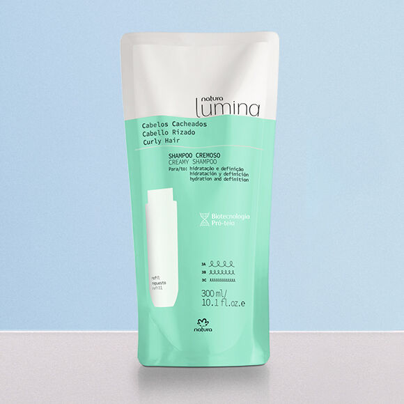 1787472202 286 Refil Shampoo Cremoso para Cabelos Cacheados Lumina
