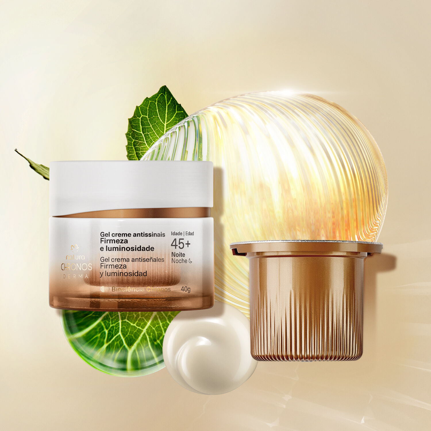 1787566882 832 Kit Gel Creme Antissinais 45 Noite com Refil