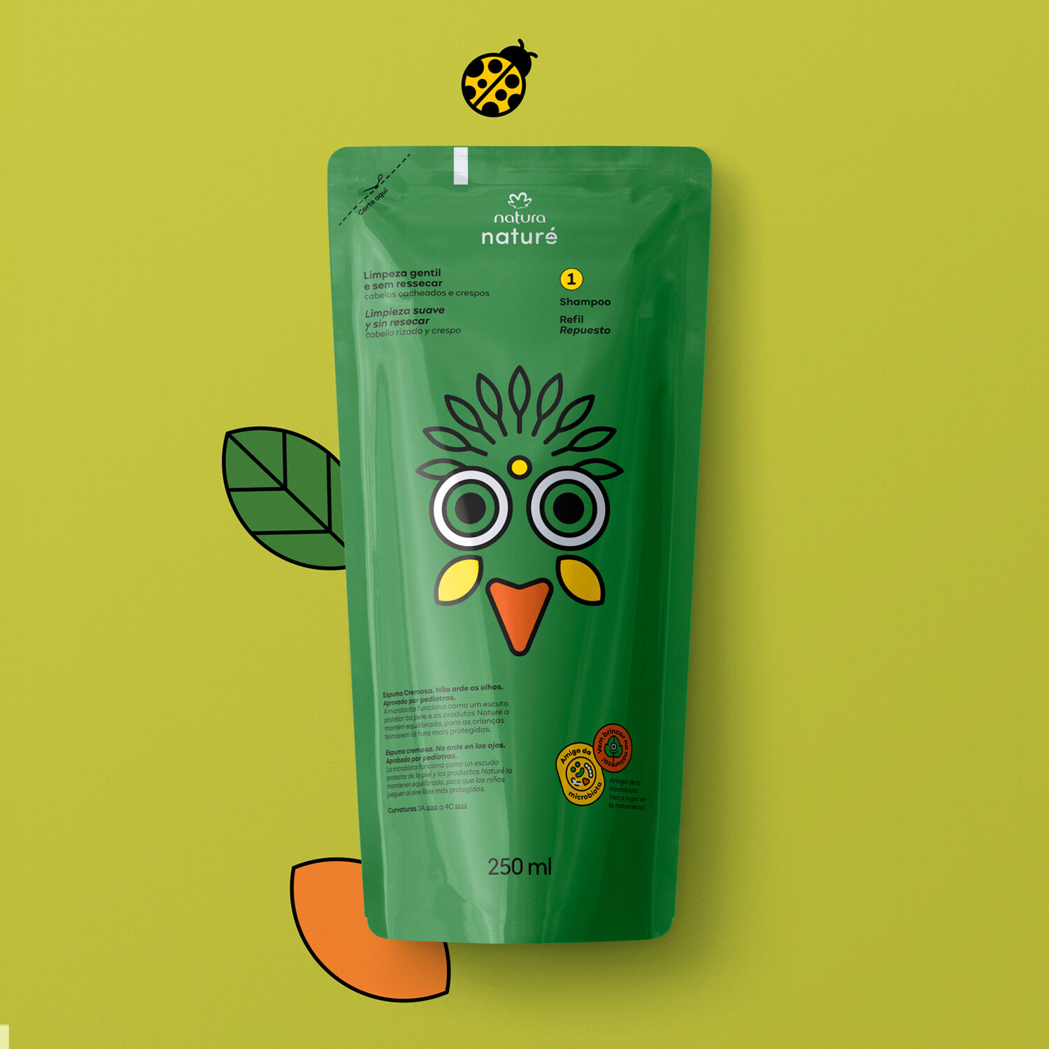 1787627958 47 Refil Shampoo Cabelos Cacheados e Crespos Nature 250ml