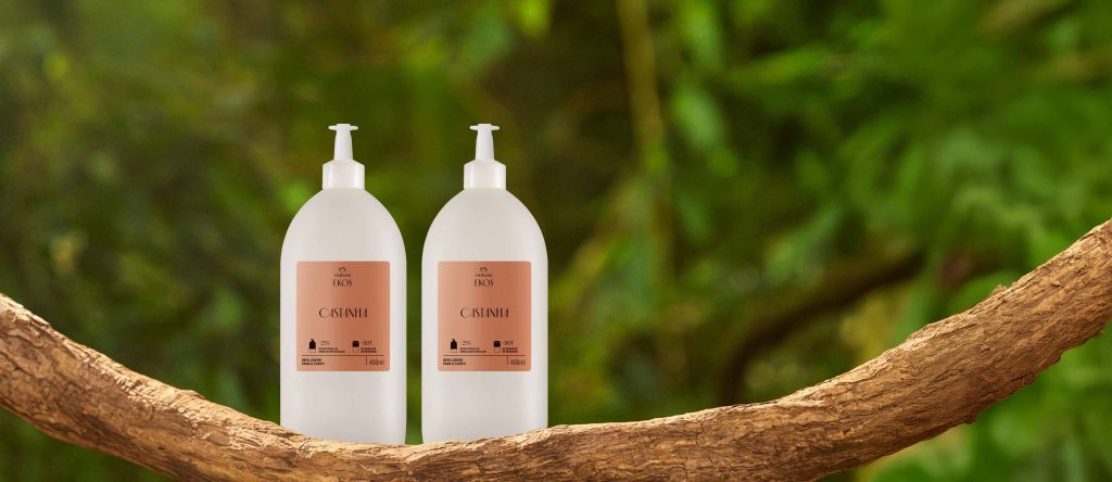Kit Refil Creme Desodorante Hidratante Ekos Castanha
