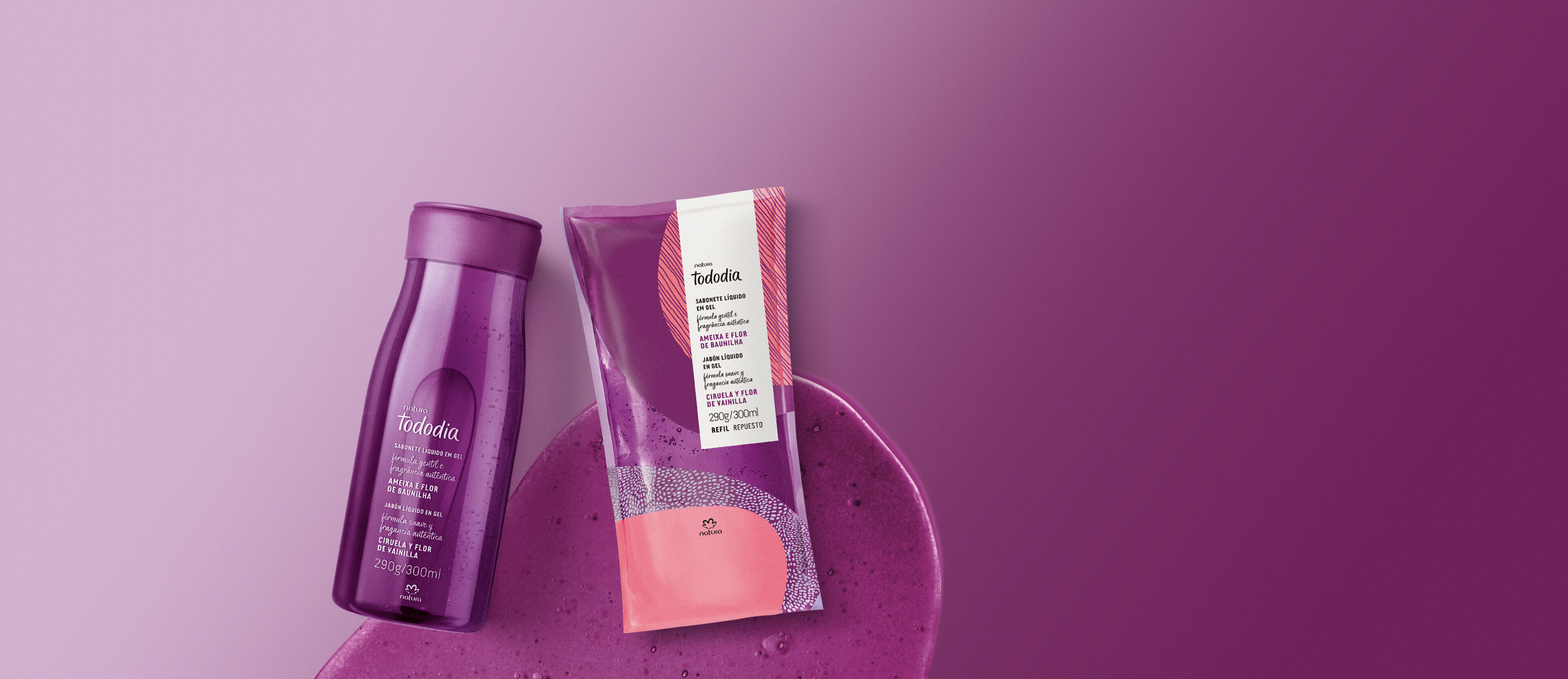 1787684222 528 Kit Sabonete Liquido Gel Tododia Ameixa e Flor de Baunilha