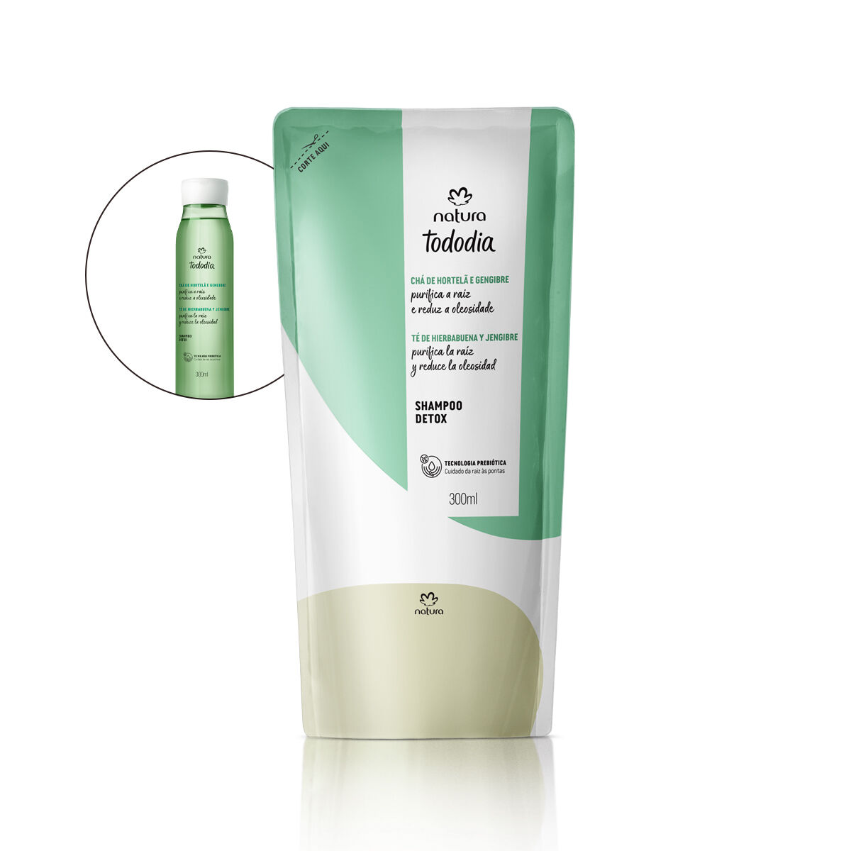 1787725774 706 Refil Shampoo Detox Tododia Cha de Hortela e Gengibre
