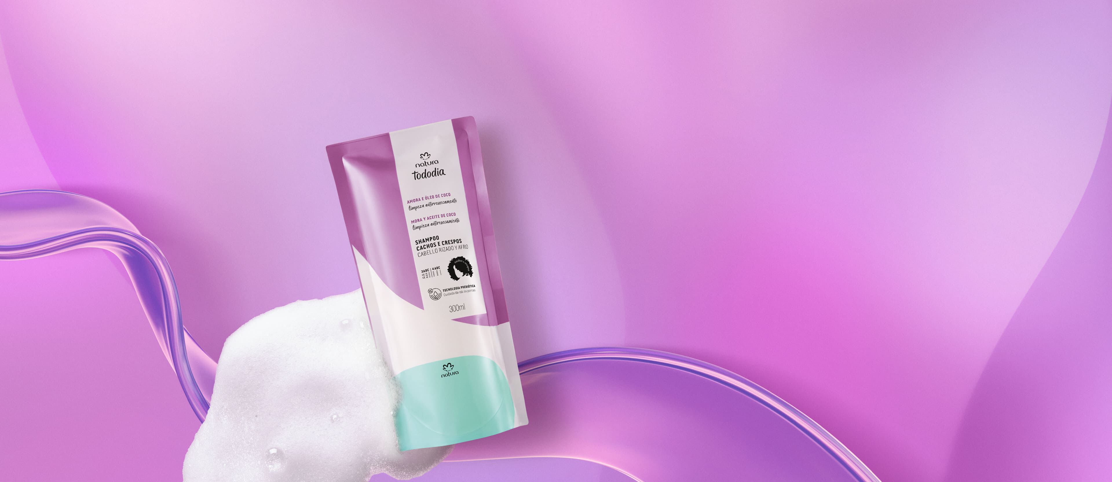 1787744549 295 Refil Shampoo Cachos e Crespos Tododia Amora e Oleo de
