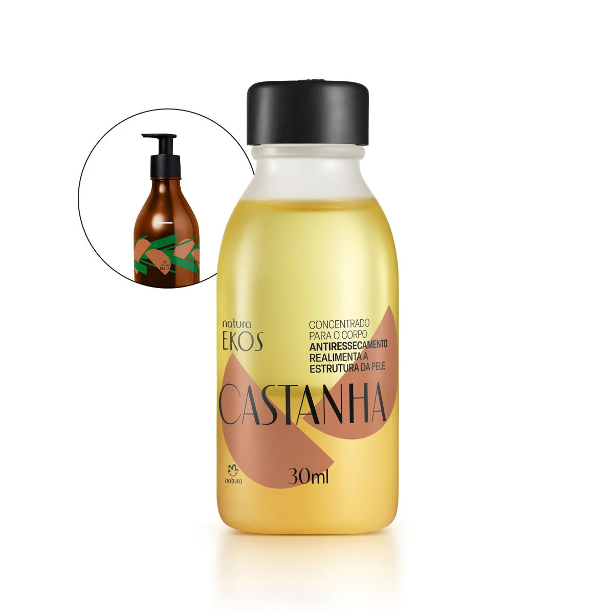 1787865648 494 Refil Concentrado Corporal em Creme Ekos Castanha