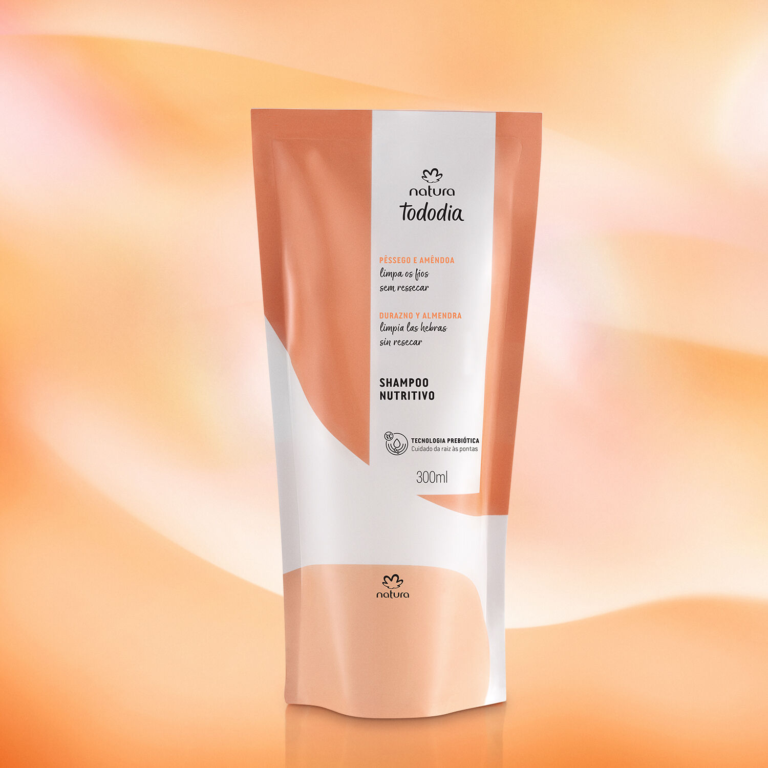 1787928871 514 Refil Shampoo Nutricao Pessego e Amendoa Tododia 300ml