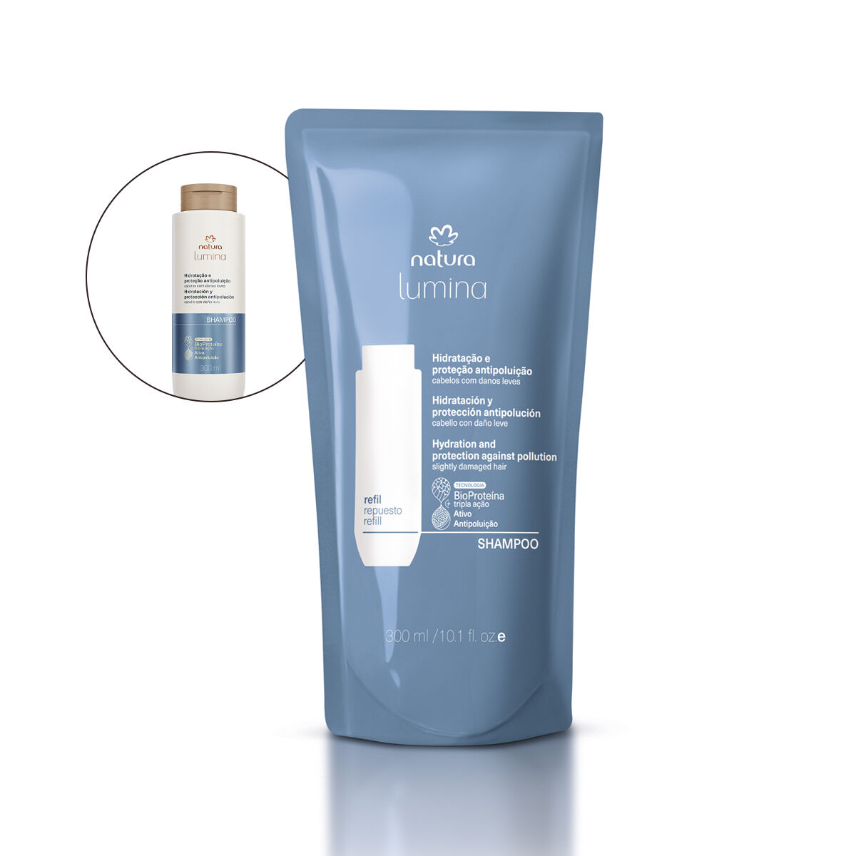 1787980189 448 Refil Shampoo Purificante para Hidratacao e Protecao Antipoluicao