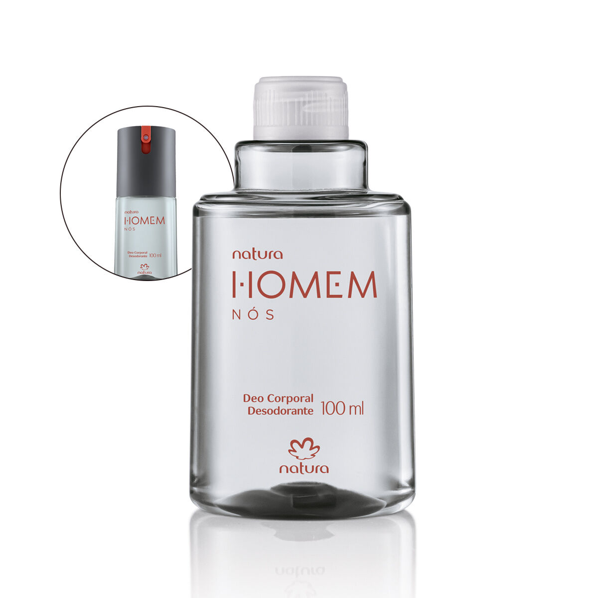 1788001285 997 Refil Desodorante Corporal Masculino Natura Homem Nos 100 ml