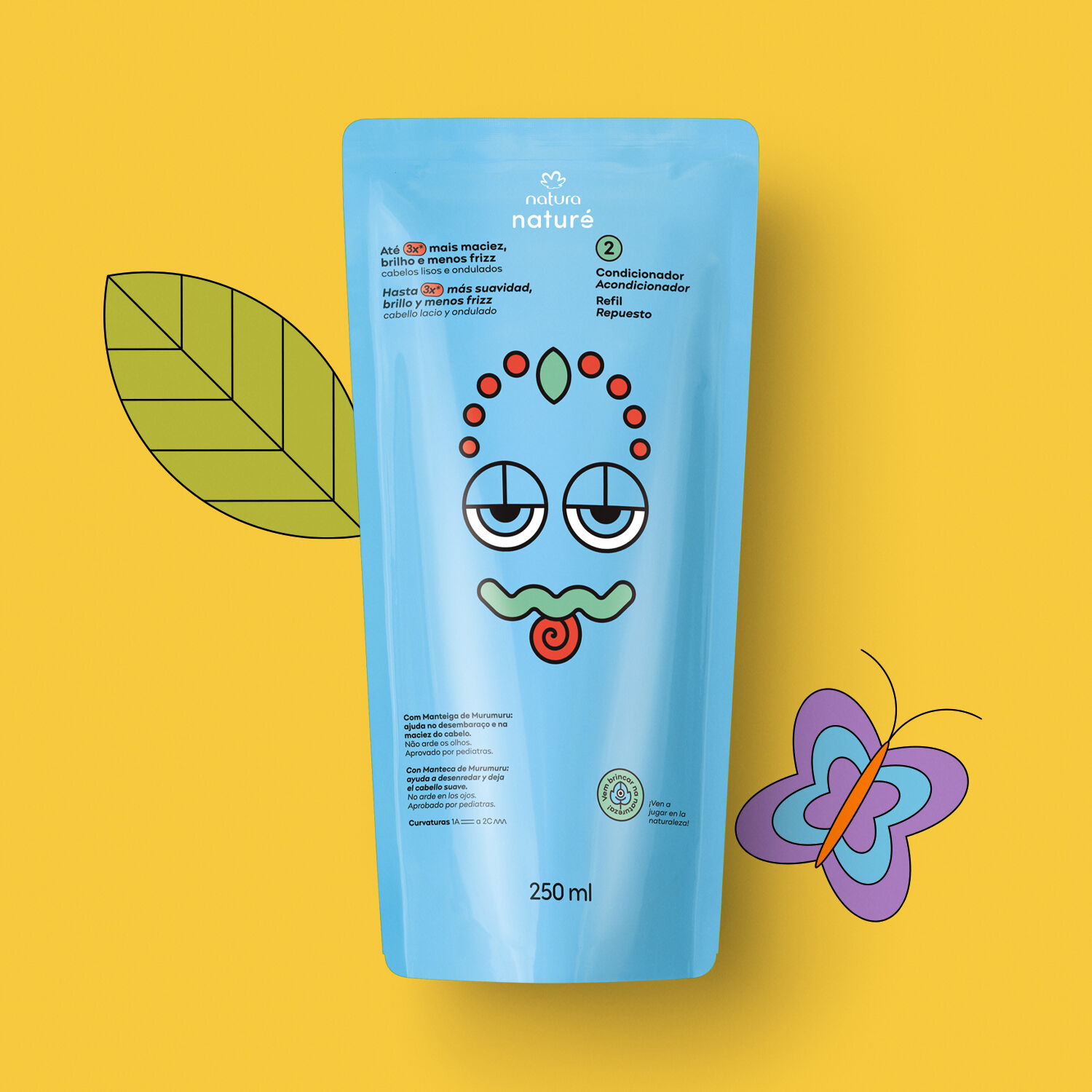 1788064588 974 Refil Condicionador Infantil Lisos e Ondulados Nature 250ml