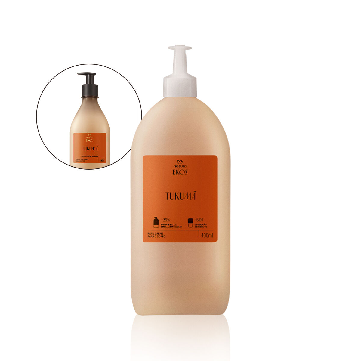 1788069988 855 Refil Creme Desodorante Hidratante para o Corpo Ekos Tukuma
