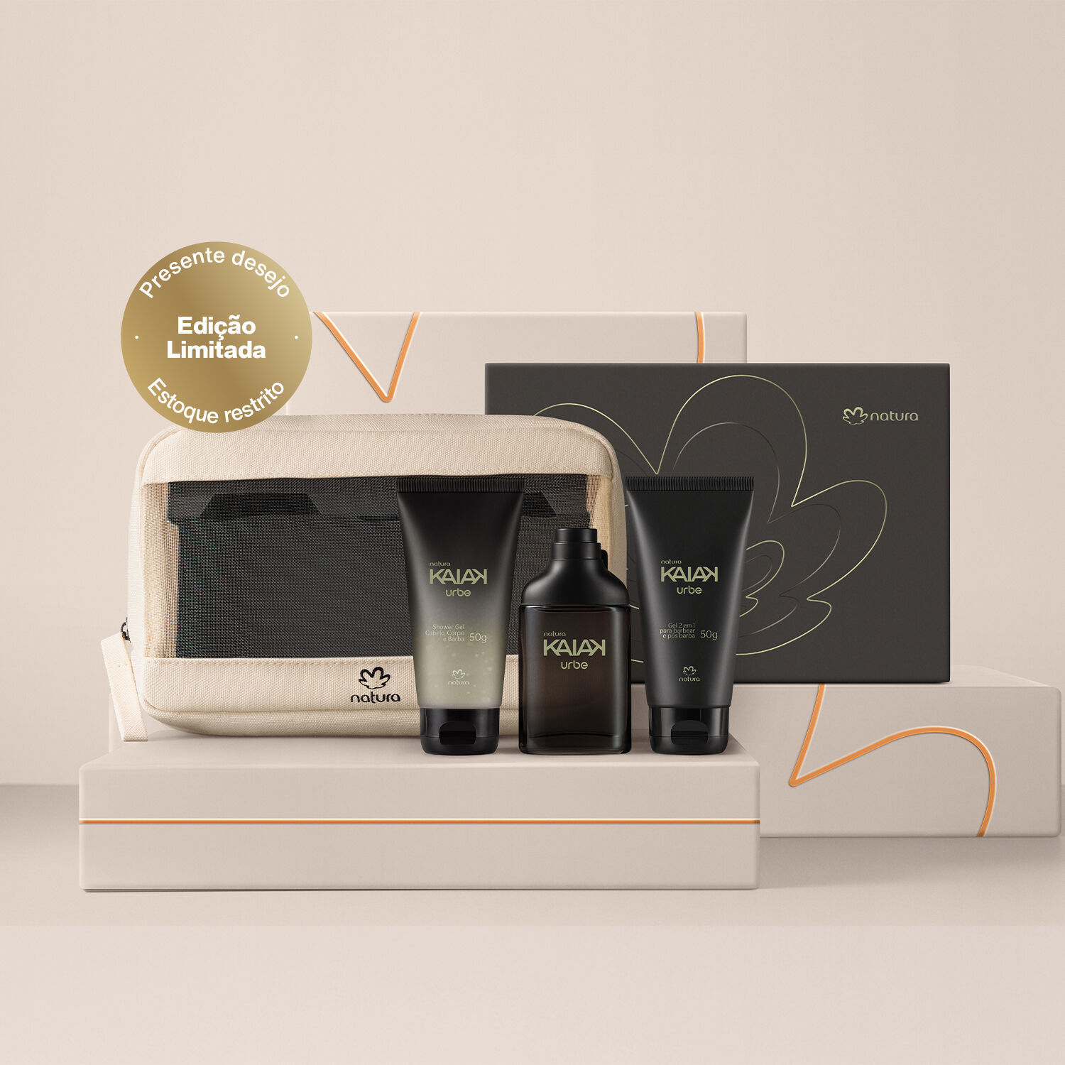 1788081666 573 Presente Natura Kaiak Urbe Kit Viagem 4 produtos