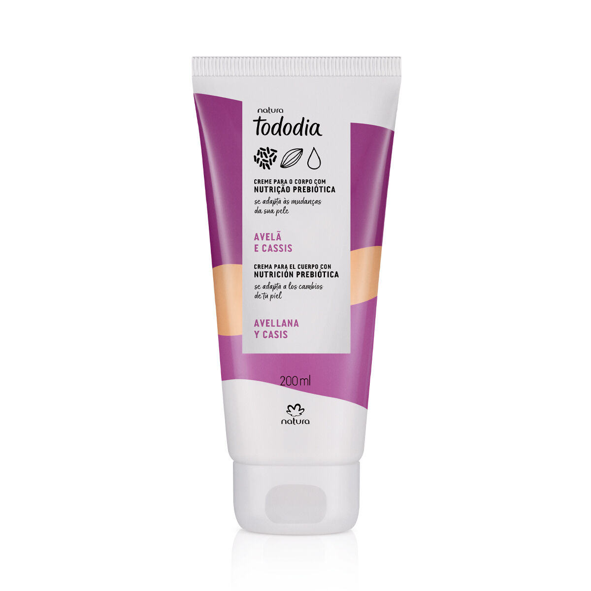 1788091667 55 Creme Desodorante Nutritivo para o Corpo Tododia Avela e Cassis