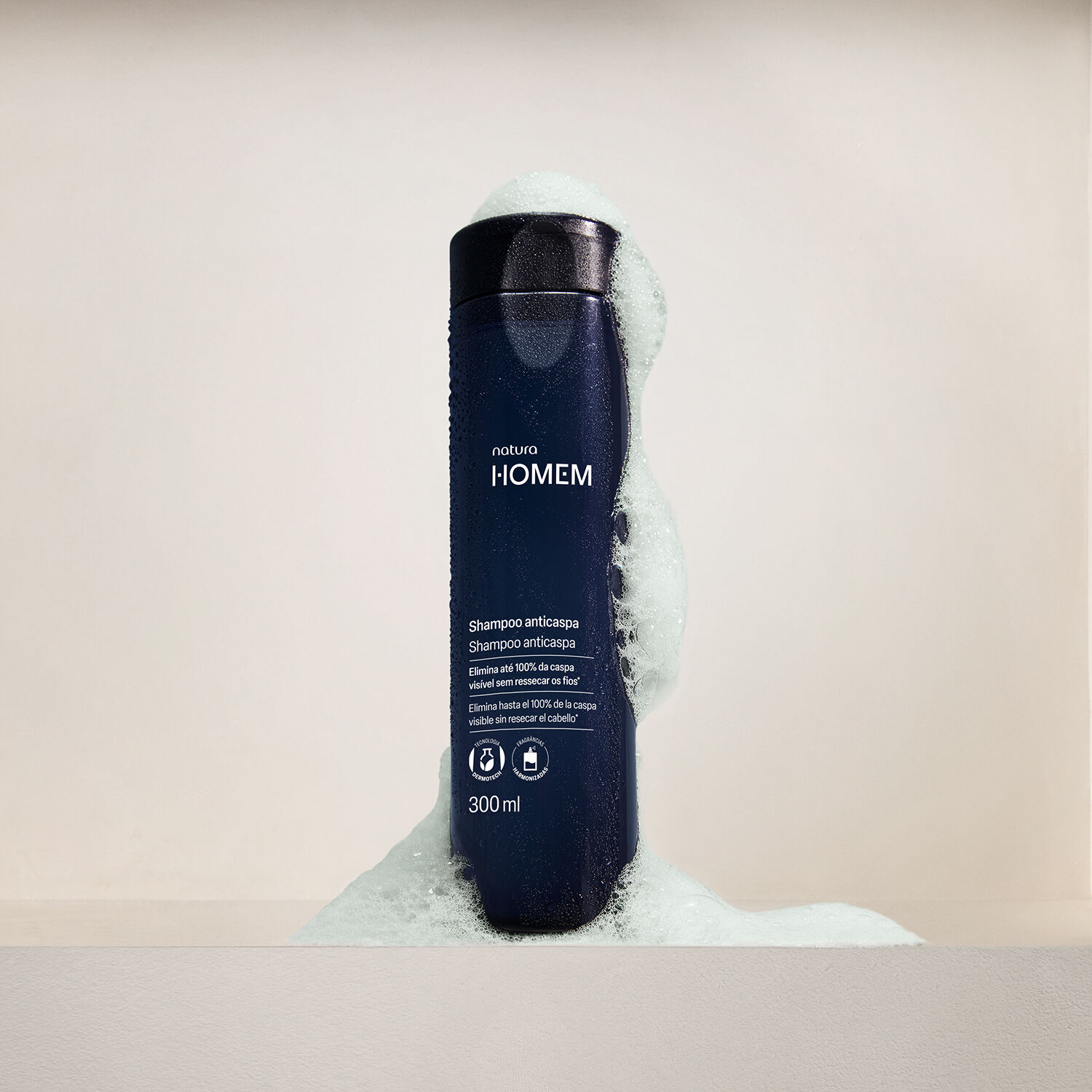 1788095054 98 Shampoo Masculino Anticaspa Natura Homem 300ml