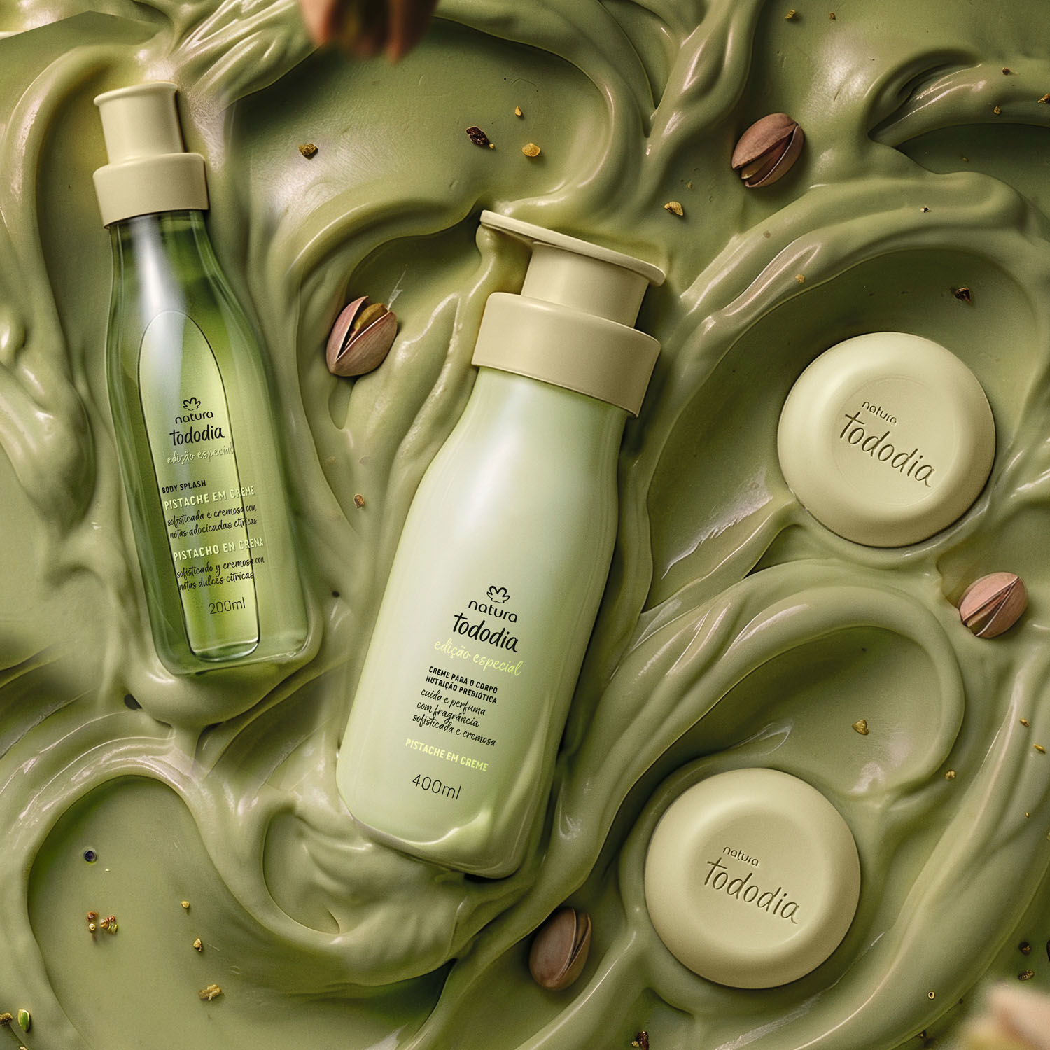 1788097784 593 Kit Sabonete Body Splash e Hidratante Tododia Pistache 3 produtos
