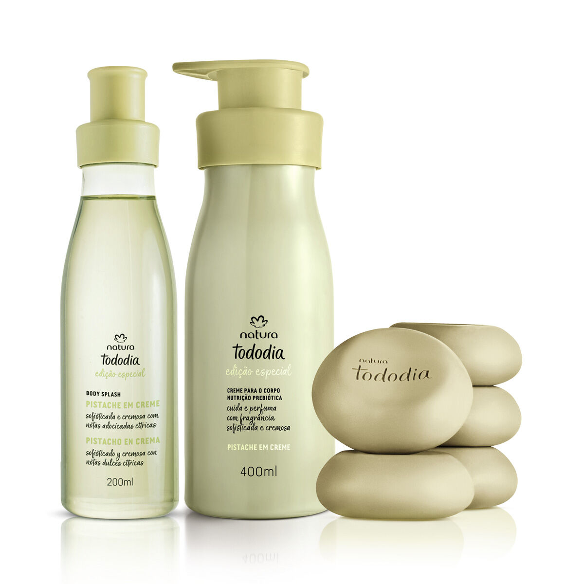 1788097784 899 Kit Sabonete Body Splash e Hidratante Tododia Pistache 3 produtos