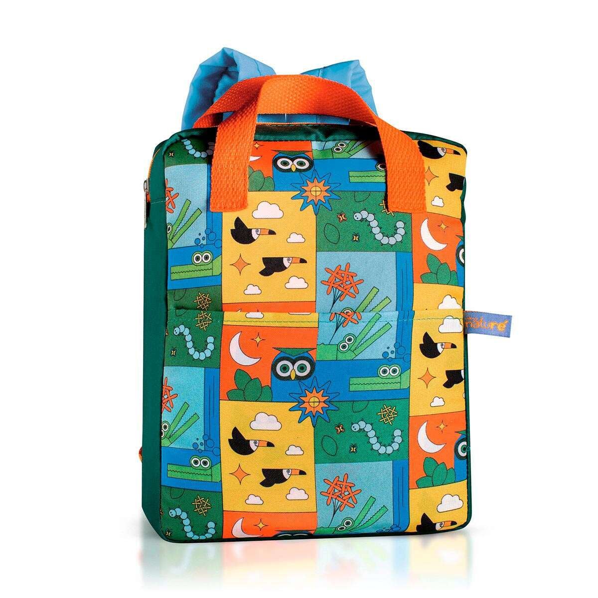 1788106899 81 Mochila Escolar Volta as Aulas Estampada Nature
