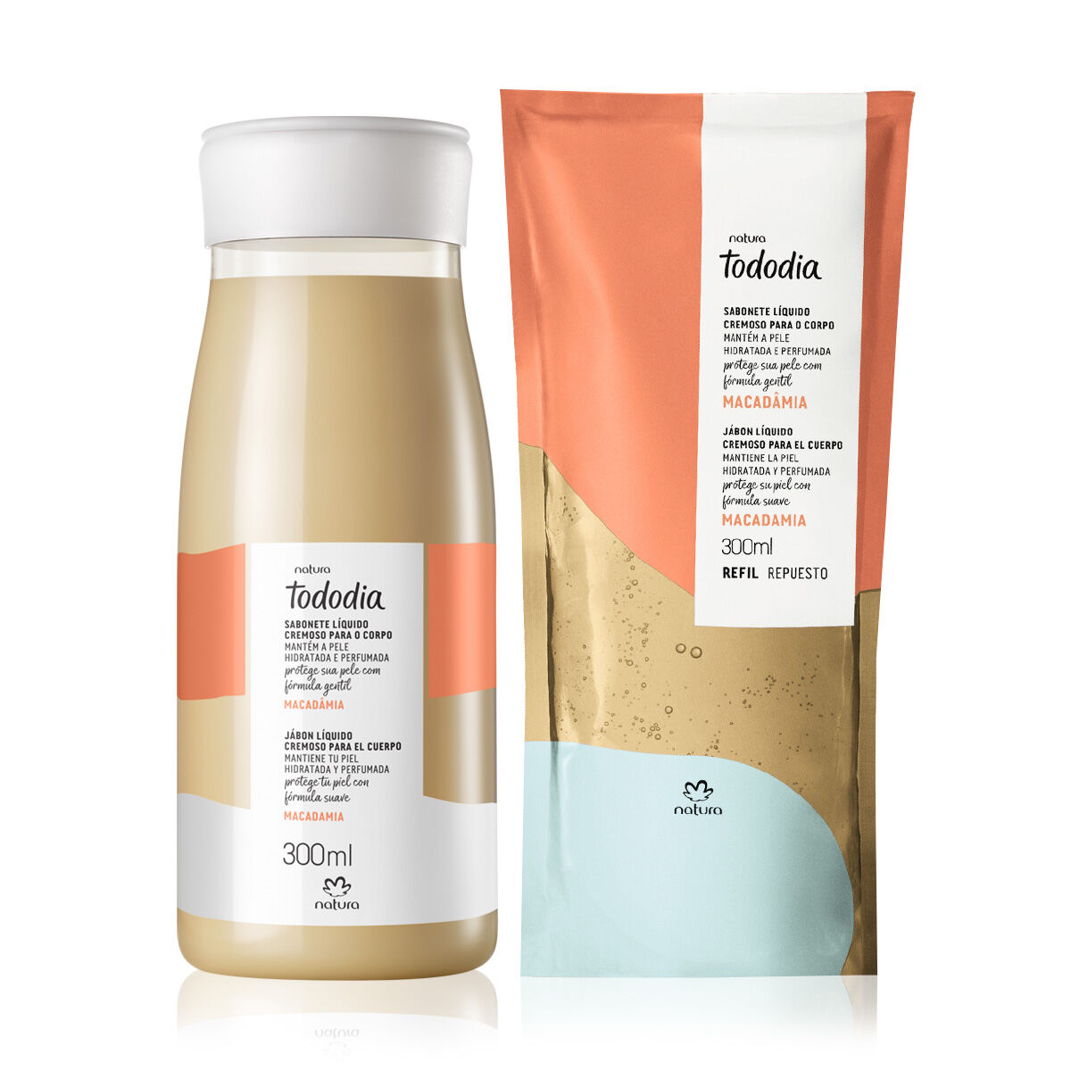 1788183813 322 Kit Sabonete Liquido com Refil Tododia Macadamia