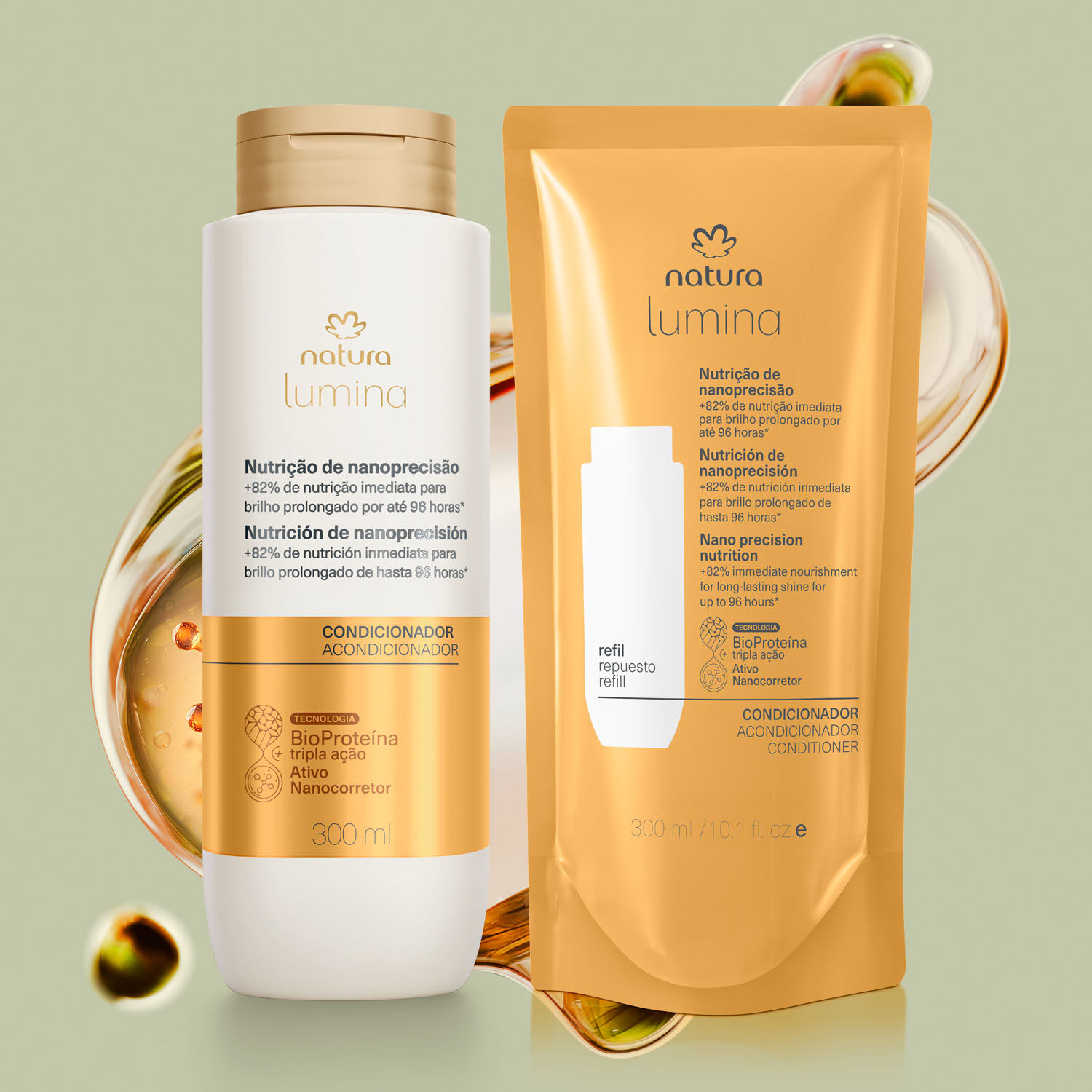 Condicionador Lumina Nutrição de Nanoprecisão com Refil (2 unidades) 4 1788188595 90 Condicionador Lumina Nutricao de Nanoprecisao com Refil 2 unidades