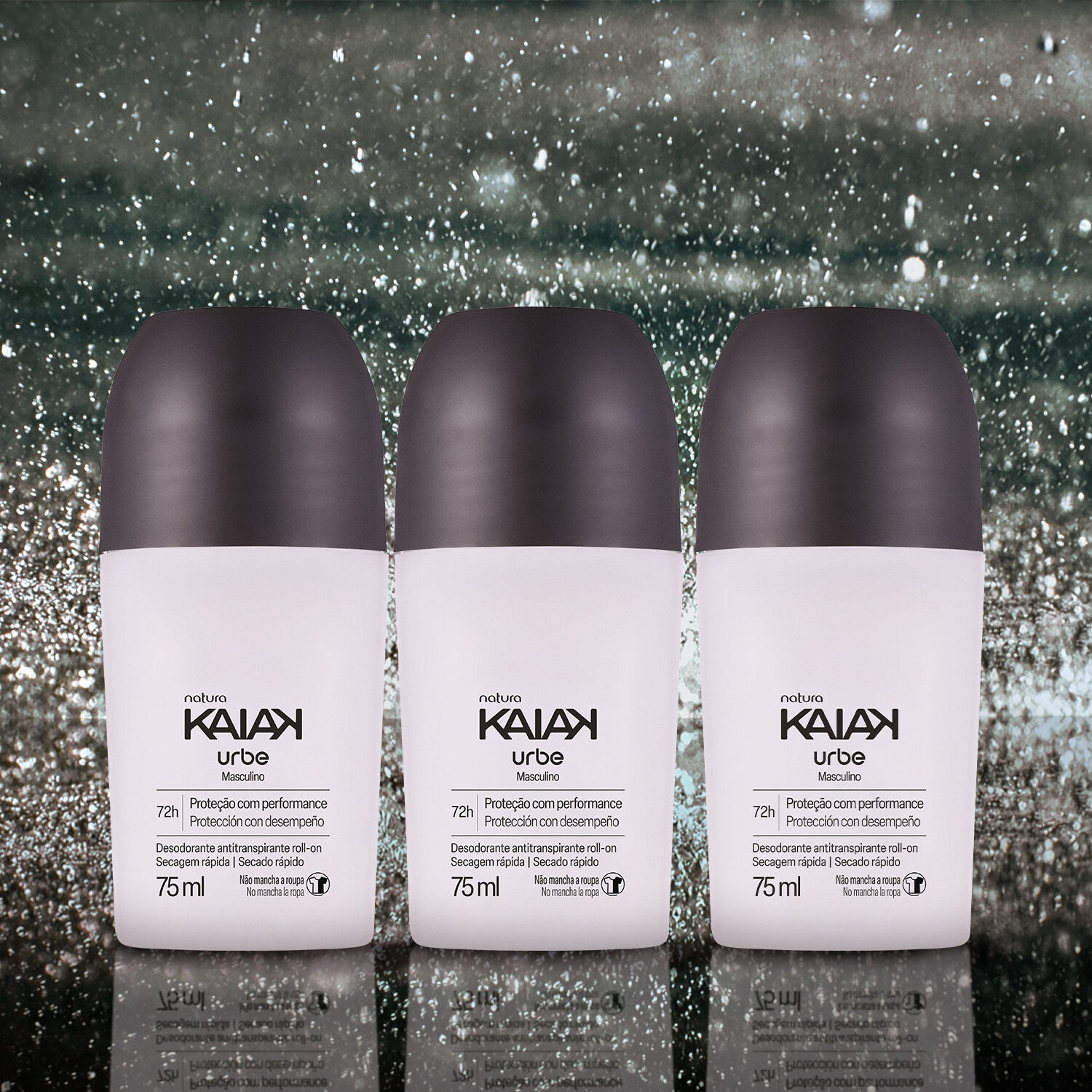 Kit Desodorante Antitranspirante Roll-on Kaiak Urbe Masculino (3 unidades) 4 1788193291 993 Kit Desodorante Antitranspirante Roll on Kaiak Urbe Masculino 3 unidades