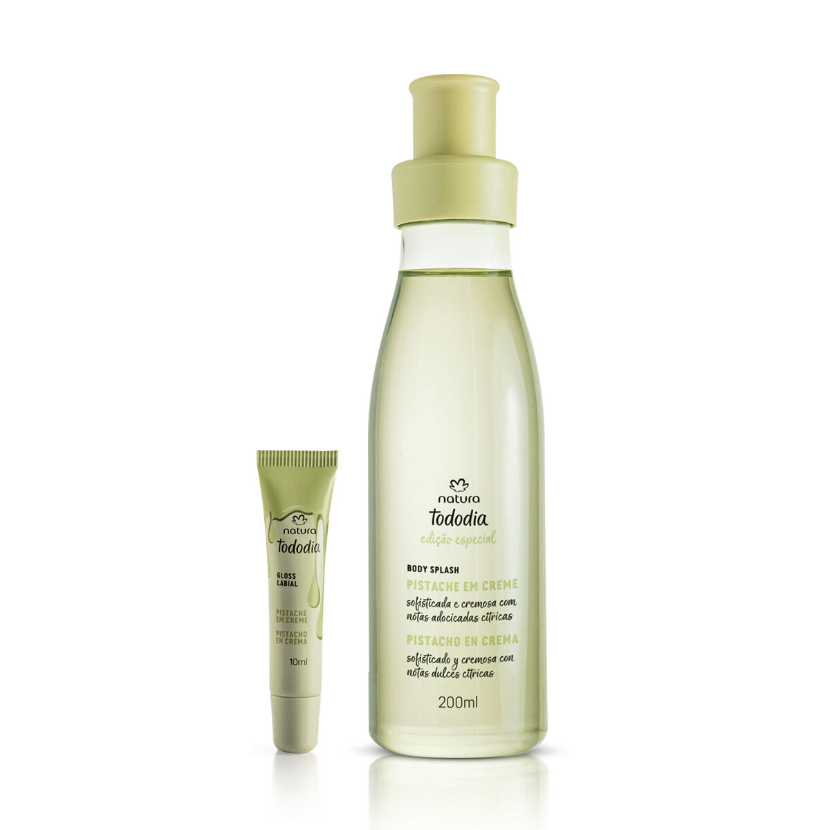 1788217268 430 Kit Body Splash e Gloss Tododia Pistache 2 produtos
