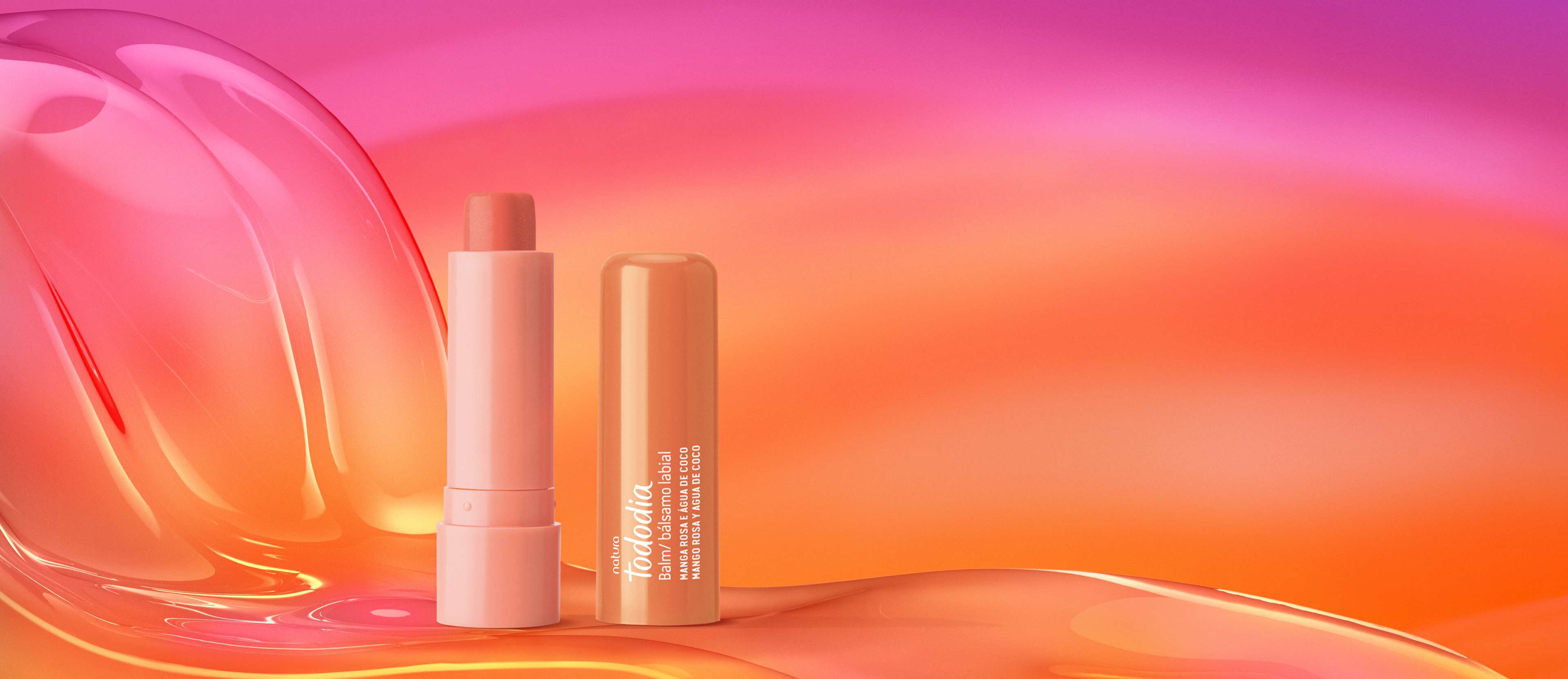 Balm Labial Tododia Manga Rosa e Agua de Coco