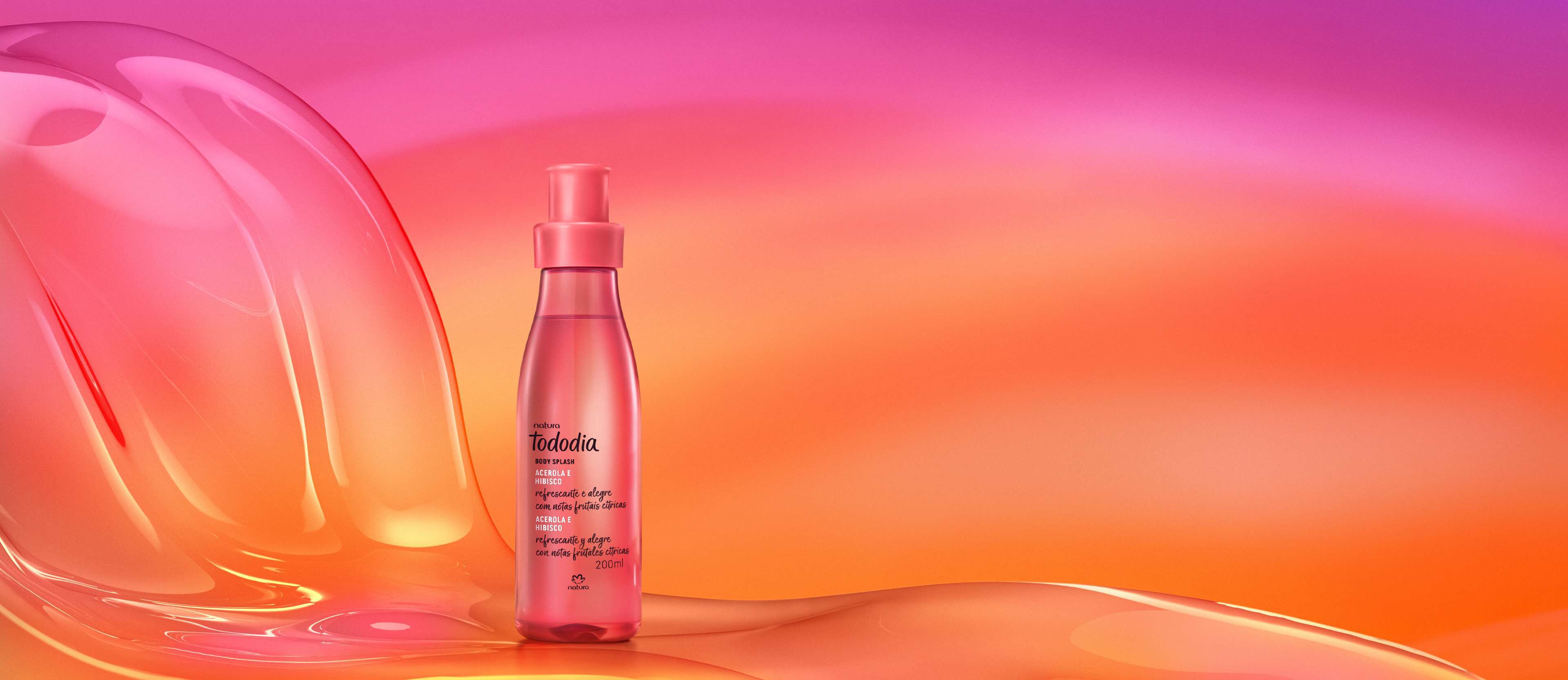 Body Splash Acerola e Hibisco Tododia 200 ml
