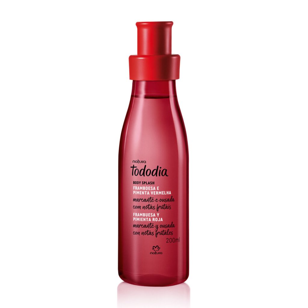 Body Splash Framboesa e Pimenta Vermelha Tododia 200 ml