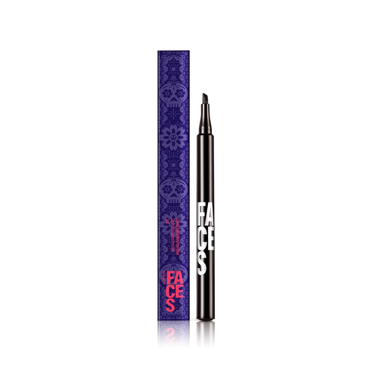 Caneta Delineadora para Olhos Preta Faces