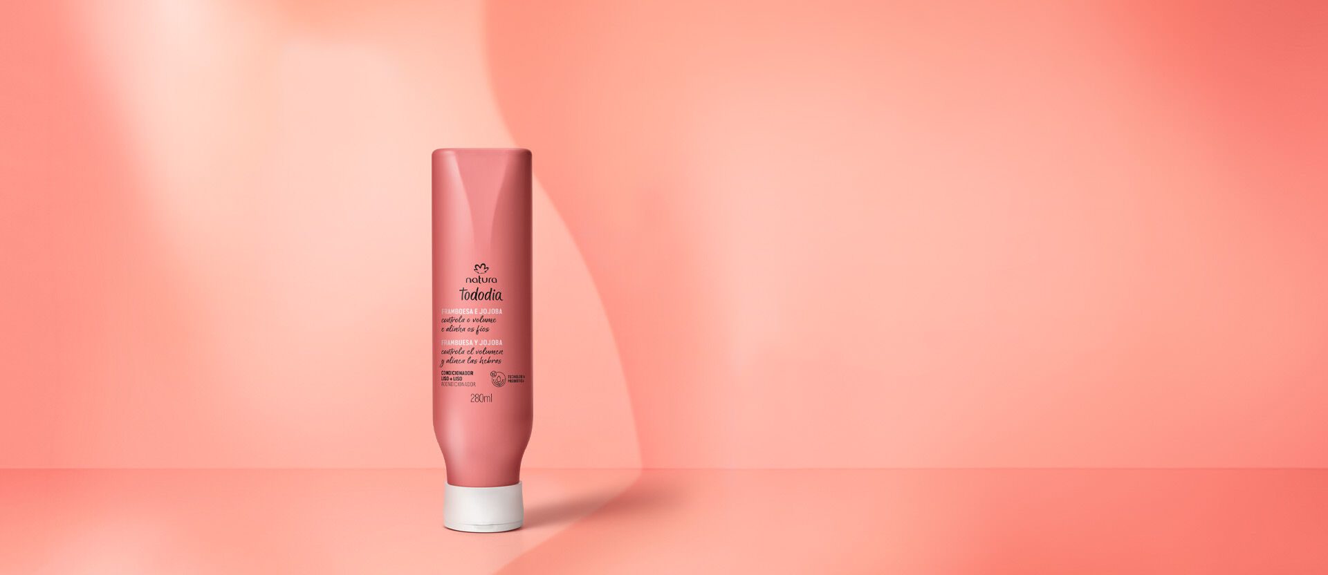 Condicionador Liso+Liso Framboesa e Jojoba Tododia 1 Condicionador LisoLiso Framboesa e Jojoba Tododia
