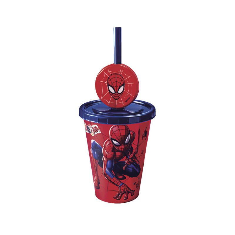 Copo com Pingente Homem-Aranha 280 ml