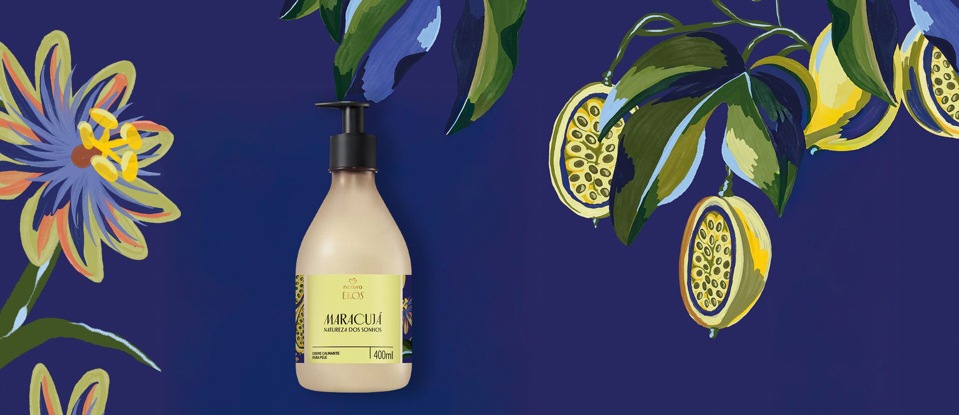 Creme Desodorante Hidratante para o Corpo Ekos Maracuja Natureza dos