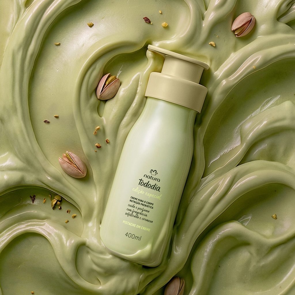 Creme Desodorante Nutritivo para o Corpo Tododia pistache em creme