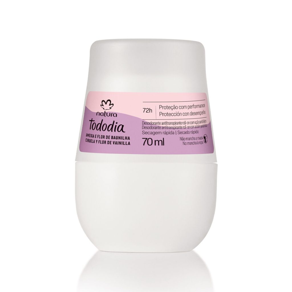Desodorante Antitranspirante Roll-on Tododia Ameixa e Flor de Baunilha