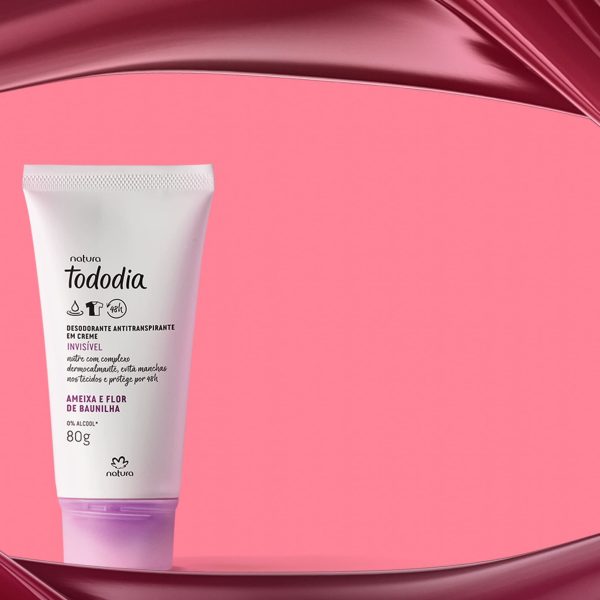 Desodorante Antitranspirante em Creme Tododia Ameixa e Flor de Baunilha