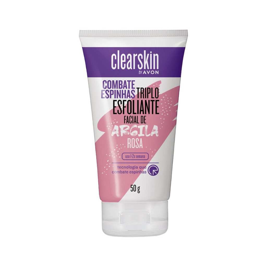 Esfoliante Facial Tripla Ação Argila Rosa