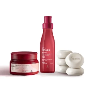 Loja 64 Kit Banho, Hidratação e Perfumação Tododia Cereja e Avelã