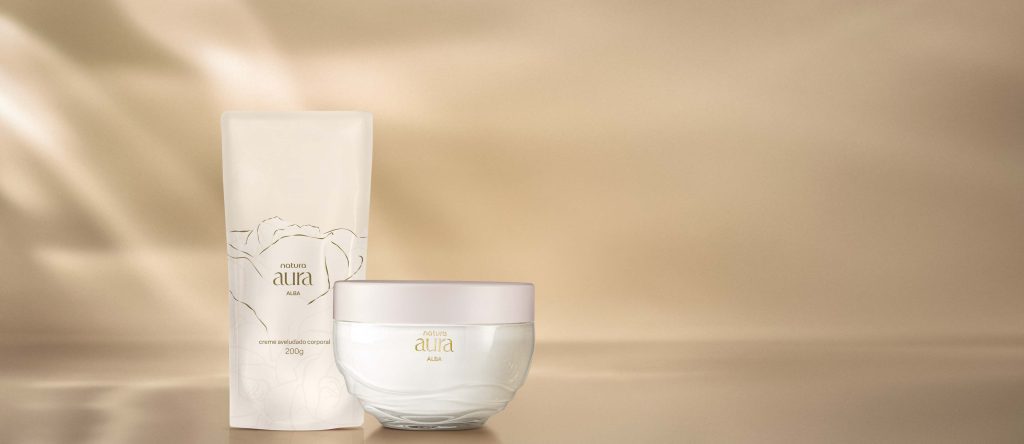 Kit Creme Aveludado Corporal Natura Aura Alba (2 unidades)