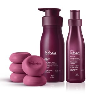 Loja 55 Kit Creme, Body Splash e Sabonete Tododia Cereja Negra e Praliné