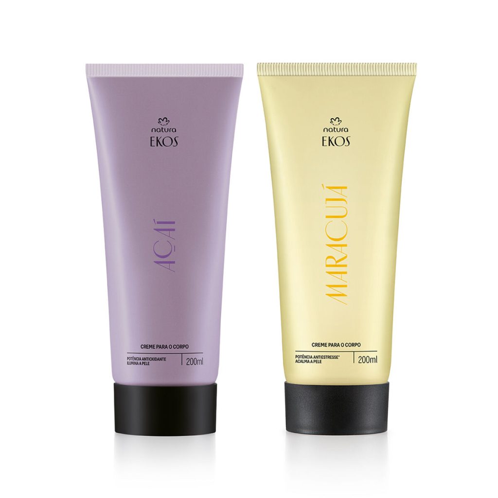 Kit Creme Desodorante Hidratante para o Corpo Ekos Açaí e Ekos Maracujá (2 unidades)