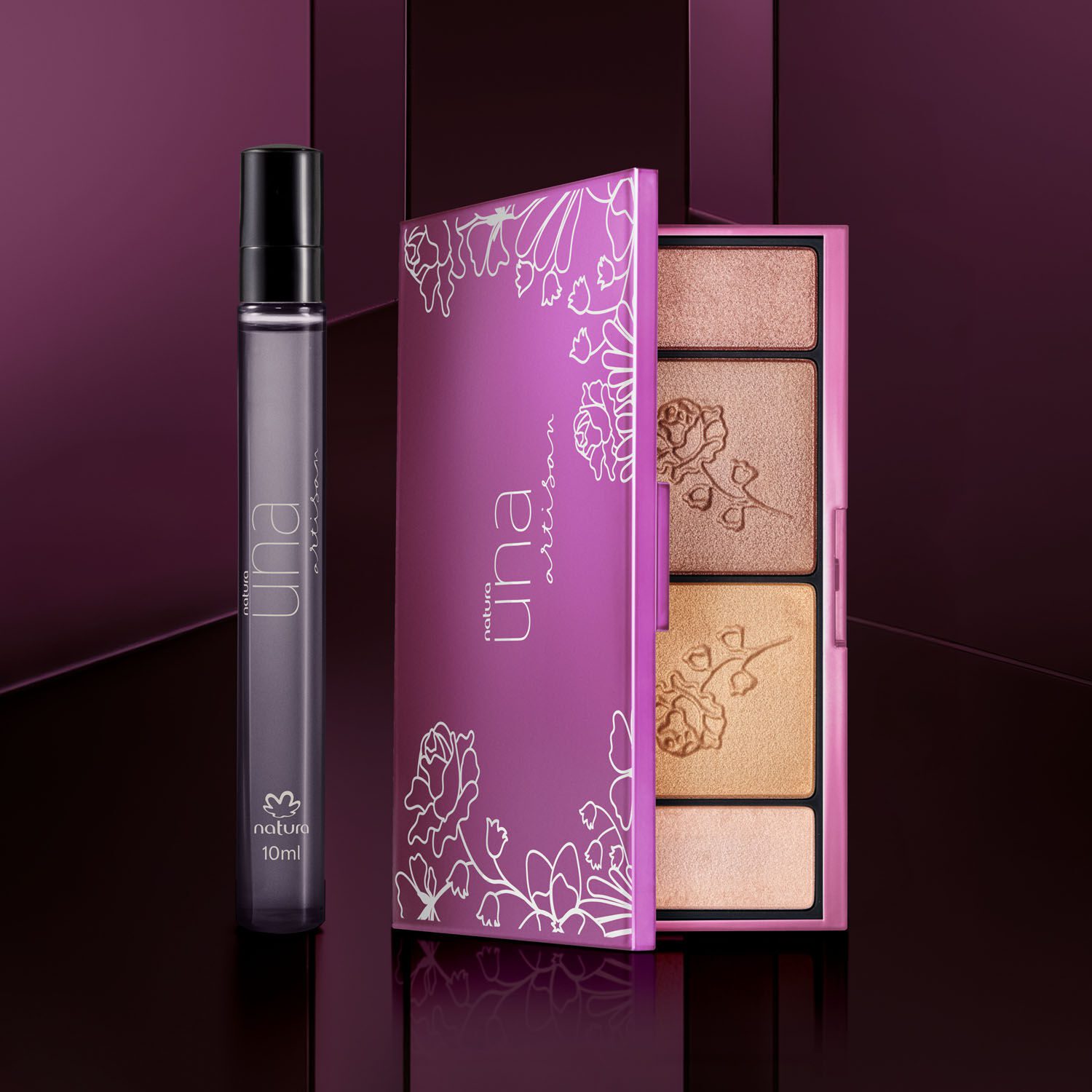 Kit Deo Parfum e Paleta Una Artisan 2 produtos
