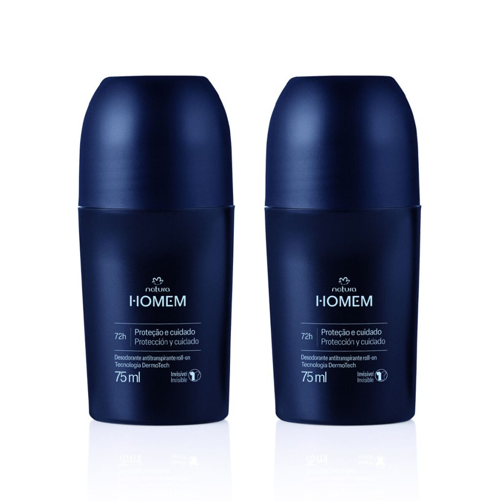 Kit Desodorante Antitranspirante Roll-On Natura Homem (2 unidades)