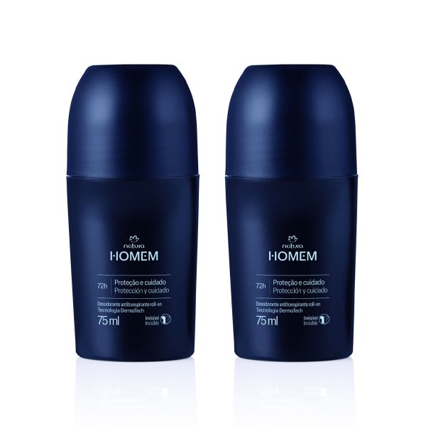 Loja 46 Kit Desodorante Antitranspirante Roll-On Natura Homem (2 unidades)