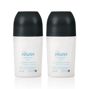 Loja 56 Kit Desodorante Antitranspirante Roll-on Kaiak Oceano Masculino (2 unidades)
