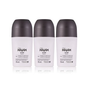 Kit Desodorante Antitranspirante Roll-on Kaiak Urbe Masculino (3 unidades)