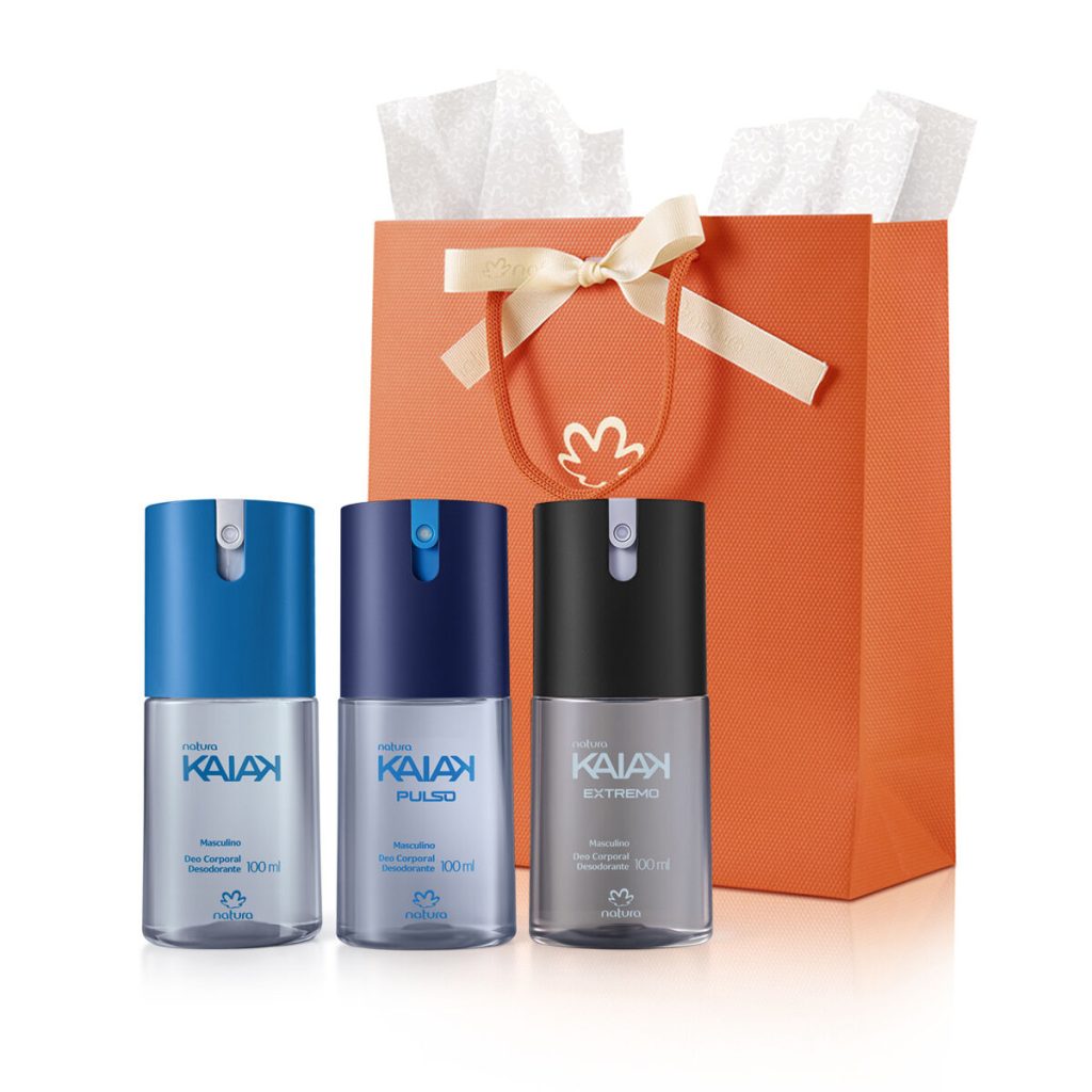 Kit Desodorante Corporal Natura Kaiak Clássico, Pulso e Extremo
