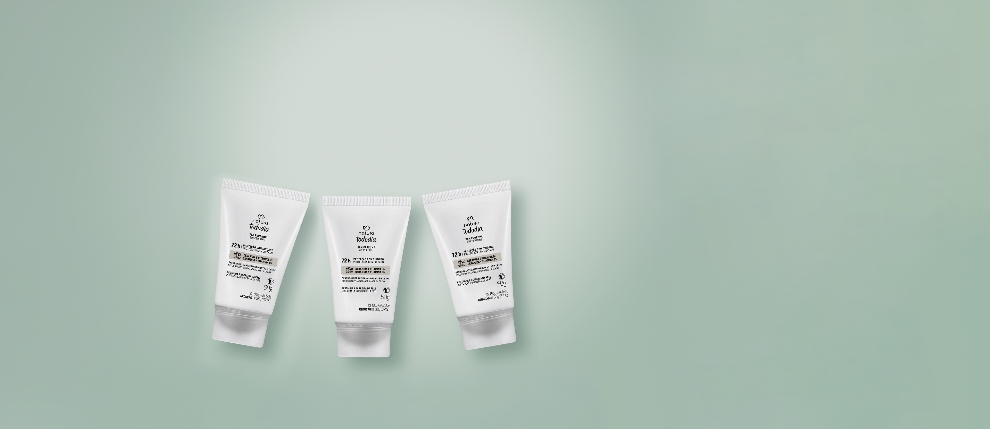 Kit Desodorante em Creme Tododia Sem Perfume 3 produtos