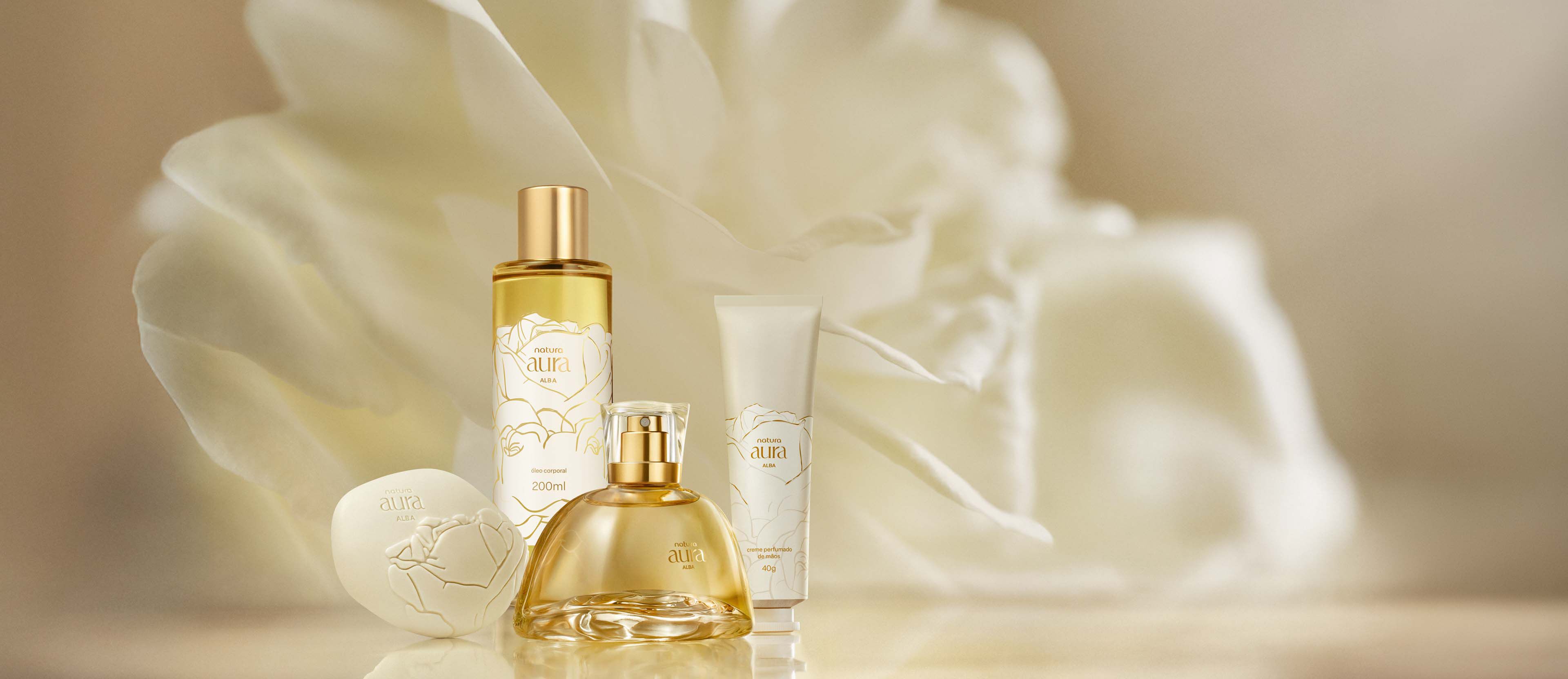 Kit Eau de Parfum Oleo Corporal Creme para Maos e