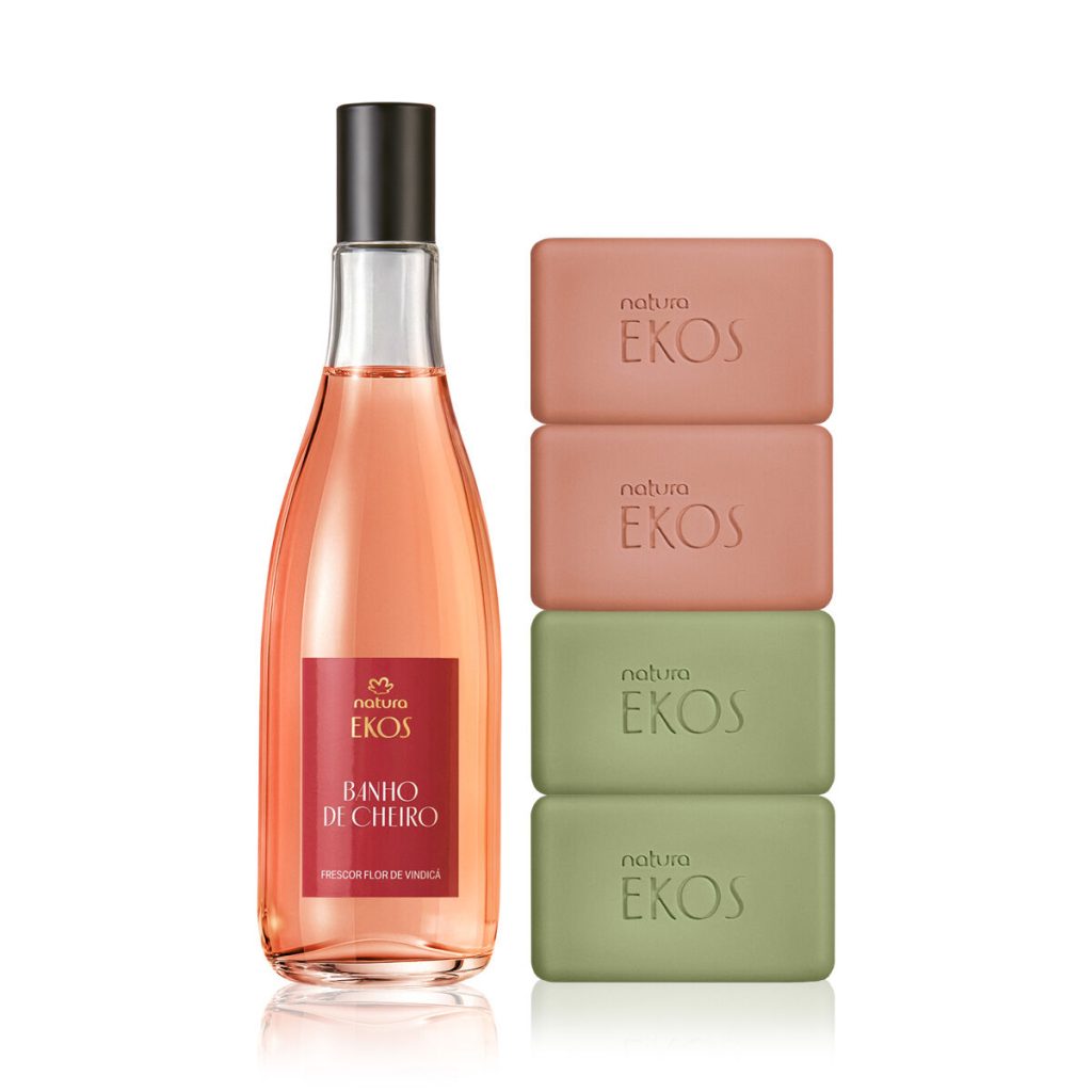 Kit Ekos Frescor Banho de Cheiro Flor de Vindicá com Sabonete em Barra (2 produtos)