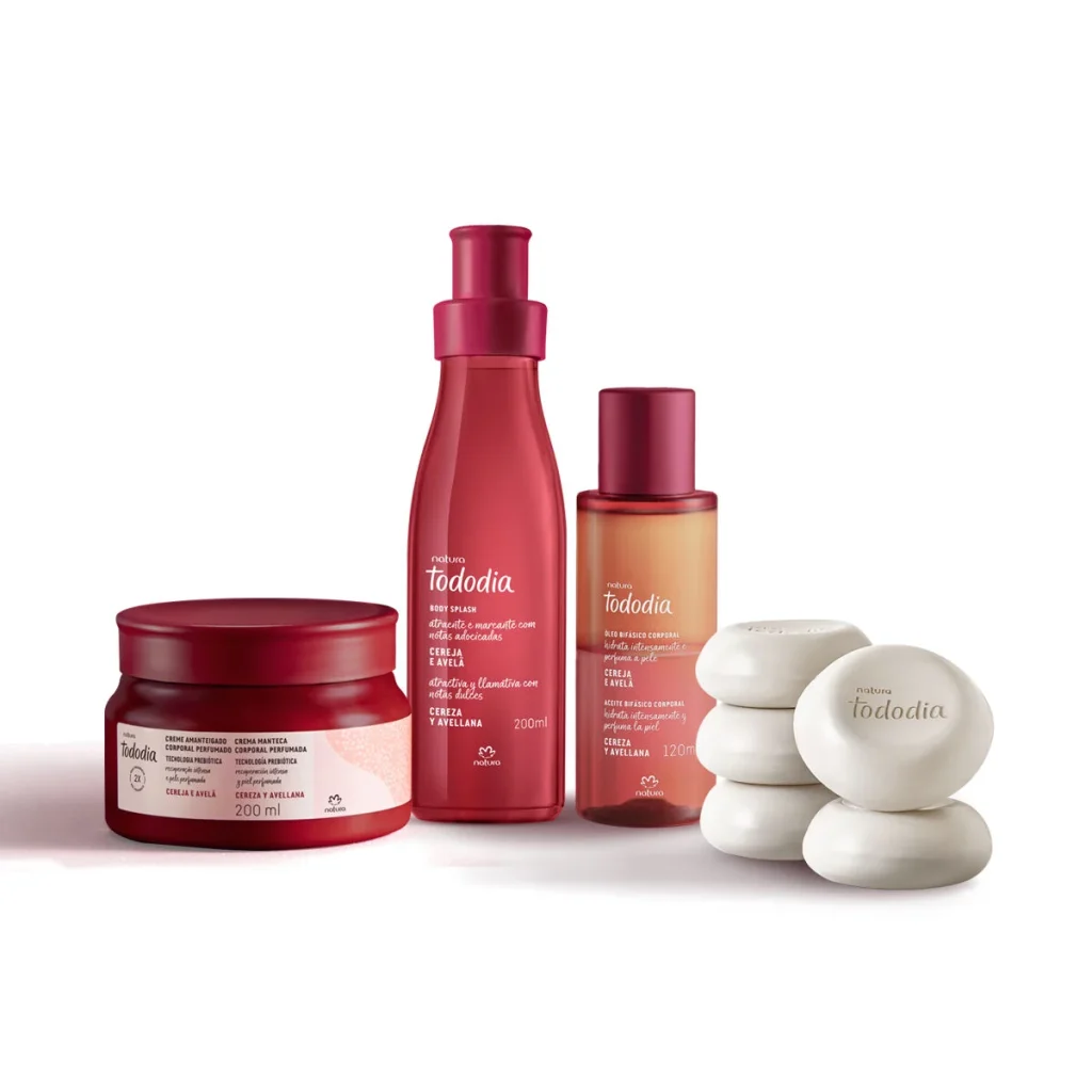 Kit Hidratação Intensa e Perfumação Tododia Cereja e Avelã