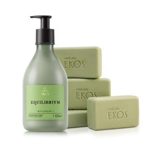 Kit Hidratante Corporal e Sabonete em Barra Ekos Menta Amazônica (2 produtos)